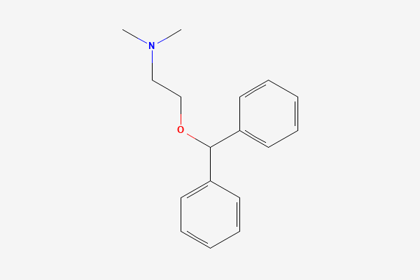 Diphenhydramine molecular structure